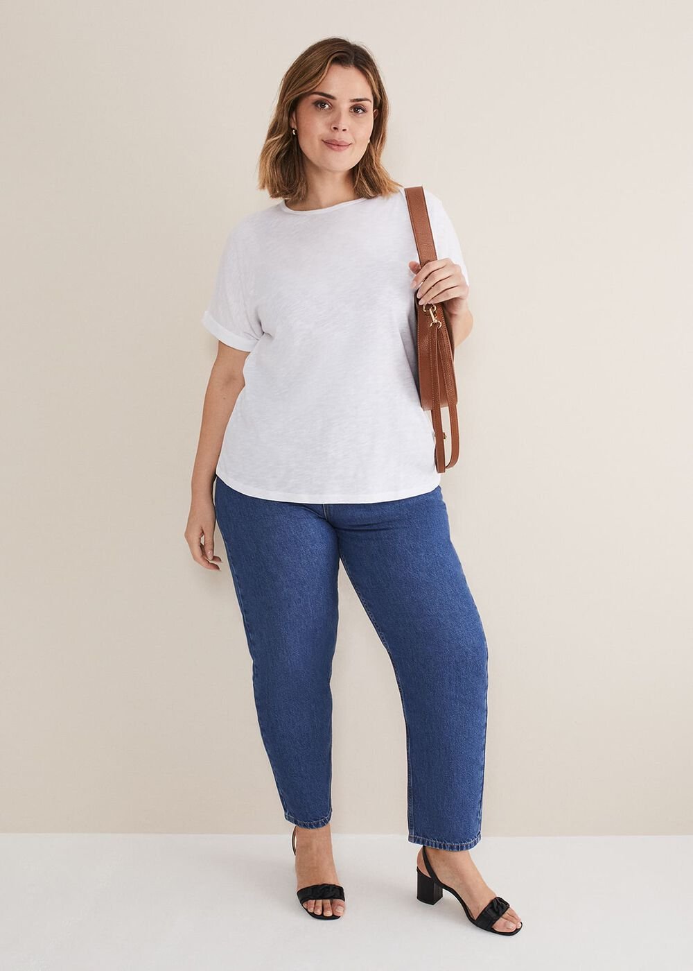 Elspeth Round Neck Top - White