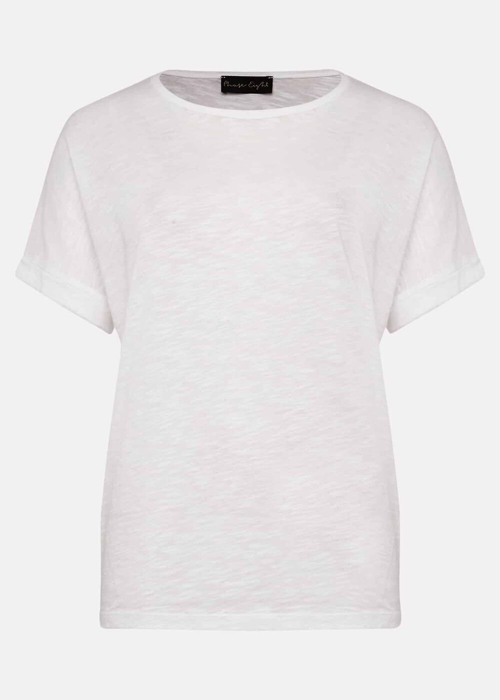 Elspeth Round Neck Top - White