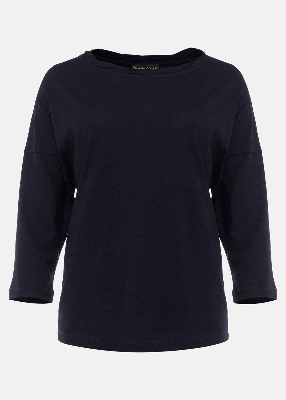 Belle Twist Neck Top - Navy