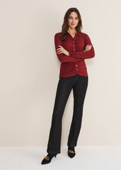 Violla Ruched Top - Red