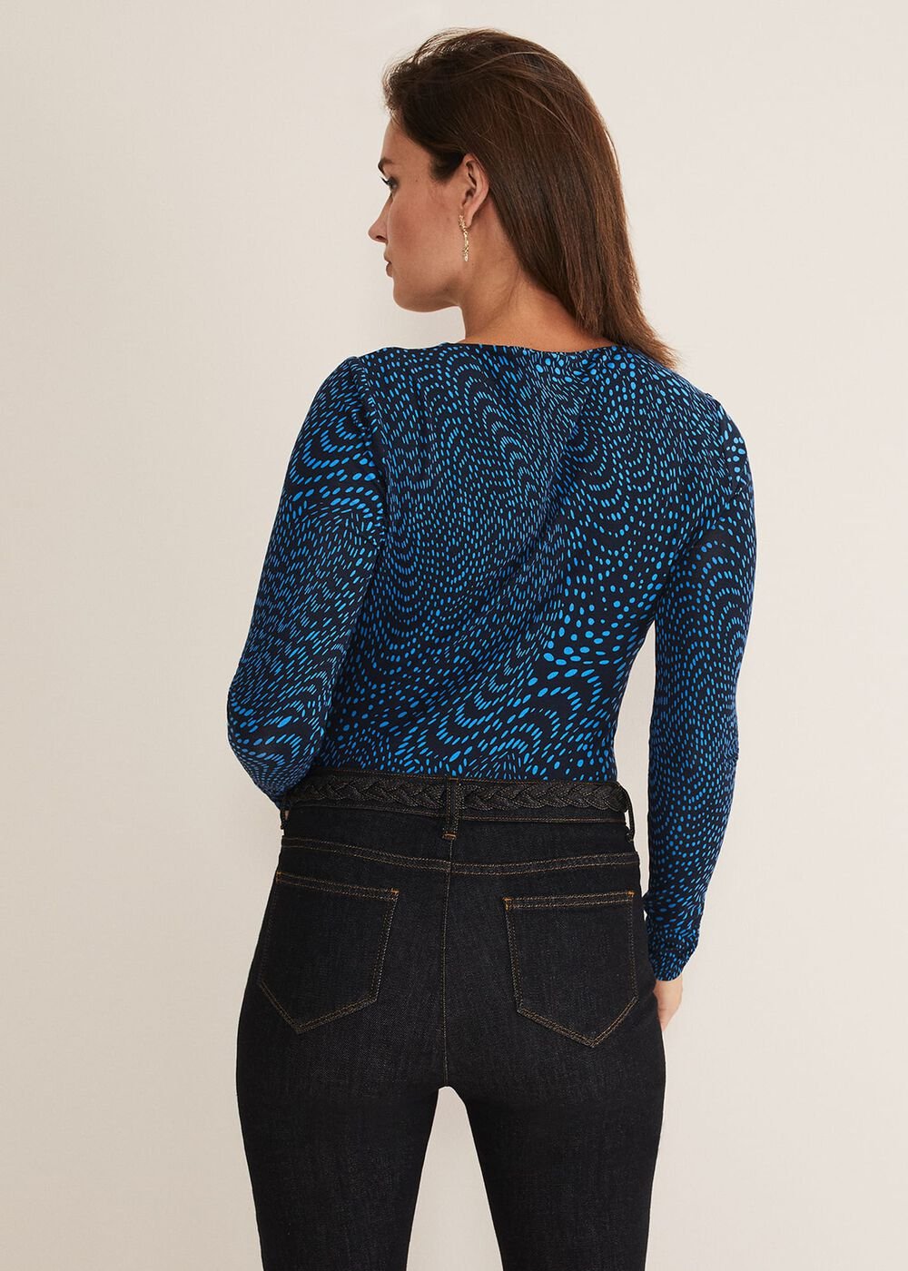 Pinna Ruched Top - Cobalt/Navy