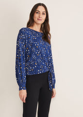 Felisity Star Tie Top - Blue