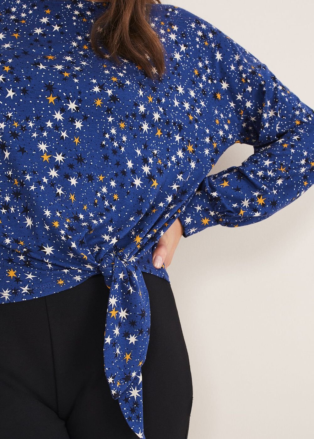 Felisity Star Tie Top - Blue