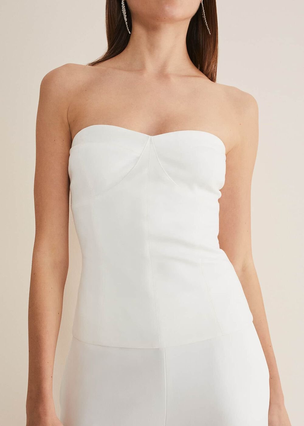 Lohra Corset Top - White
