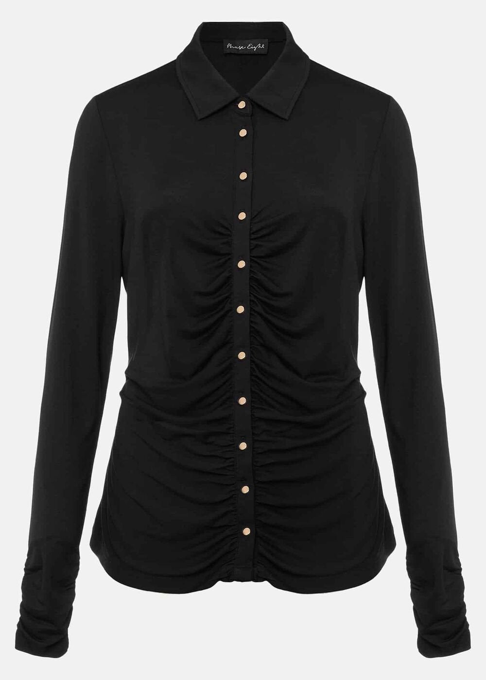 Violla Ruched Top - Black