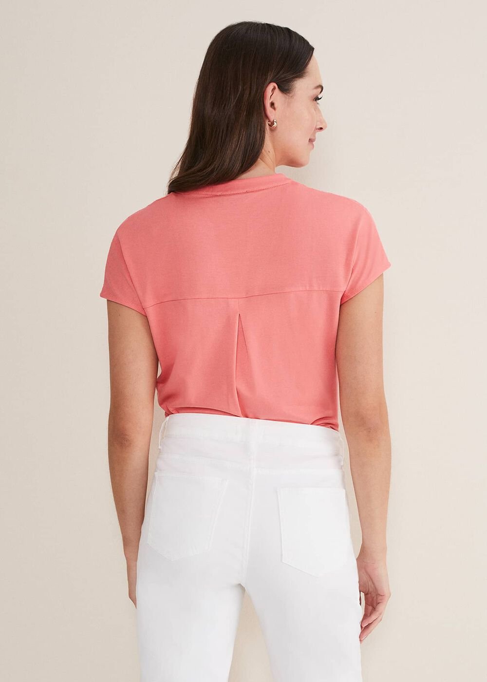 Mylah Burnout Abstract Top - Apricot