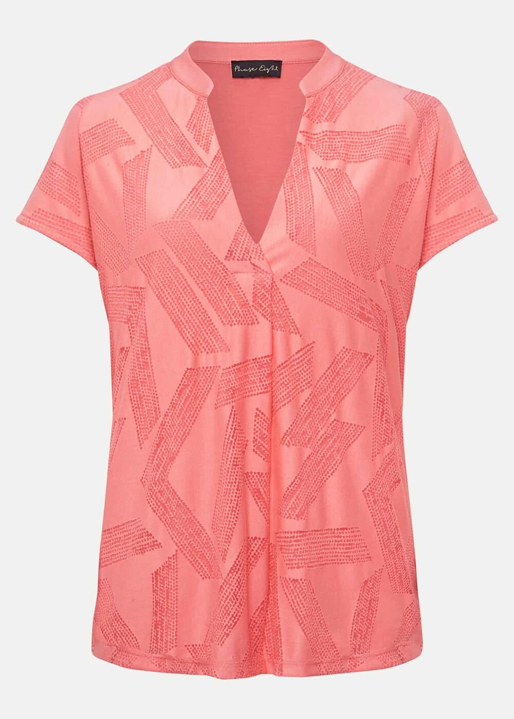 Mylah Burnout Abstract Top - Apricot