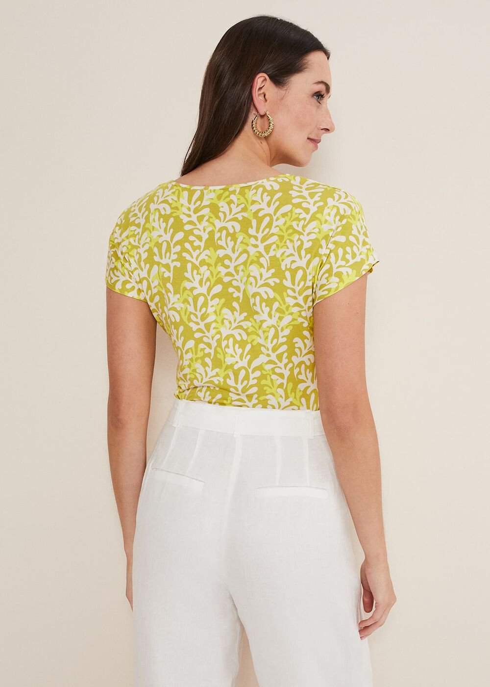 Rena Keyhole Top - Yellow