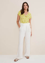 Rena Keyhole Top - Yellow