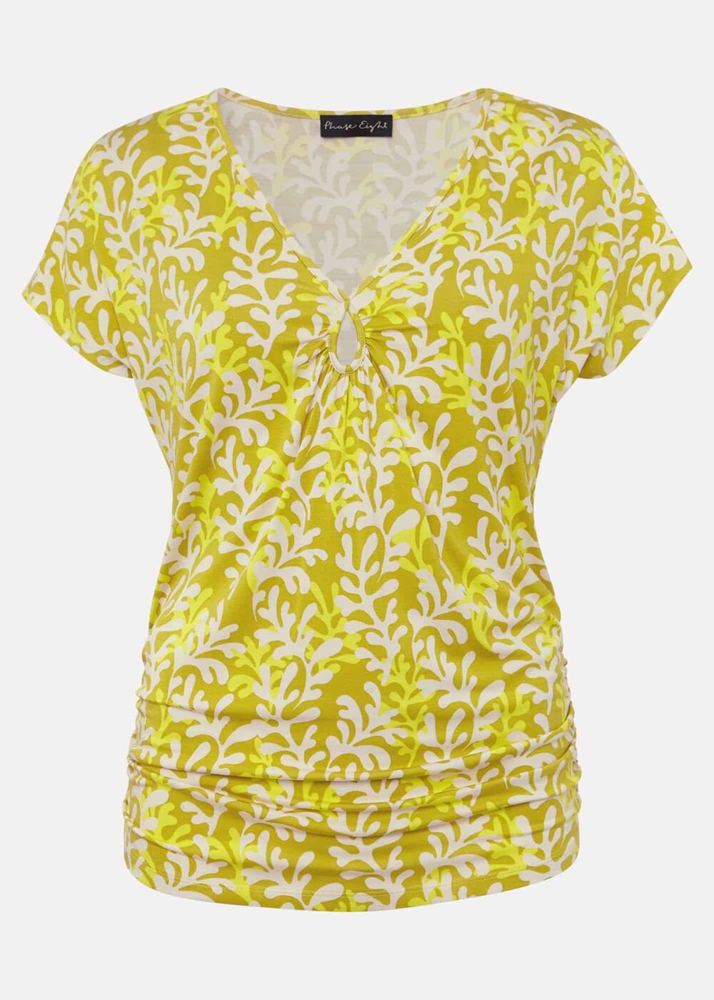Rena Keyhole Top - Yellow