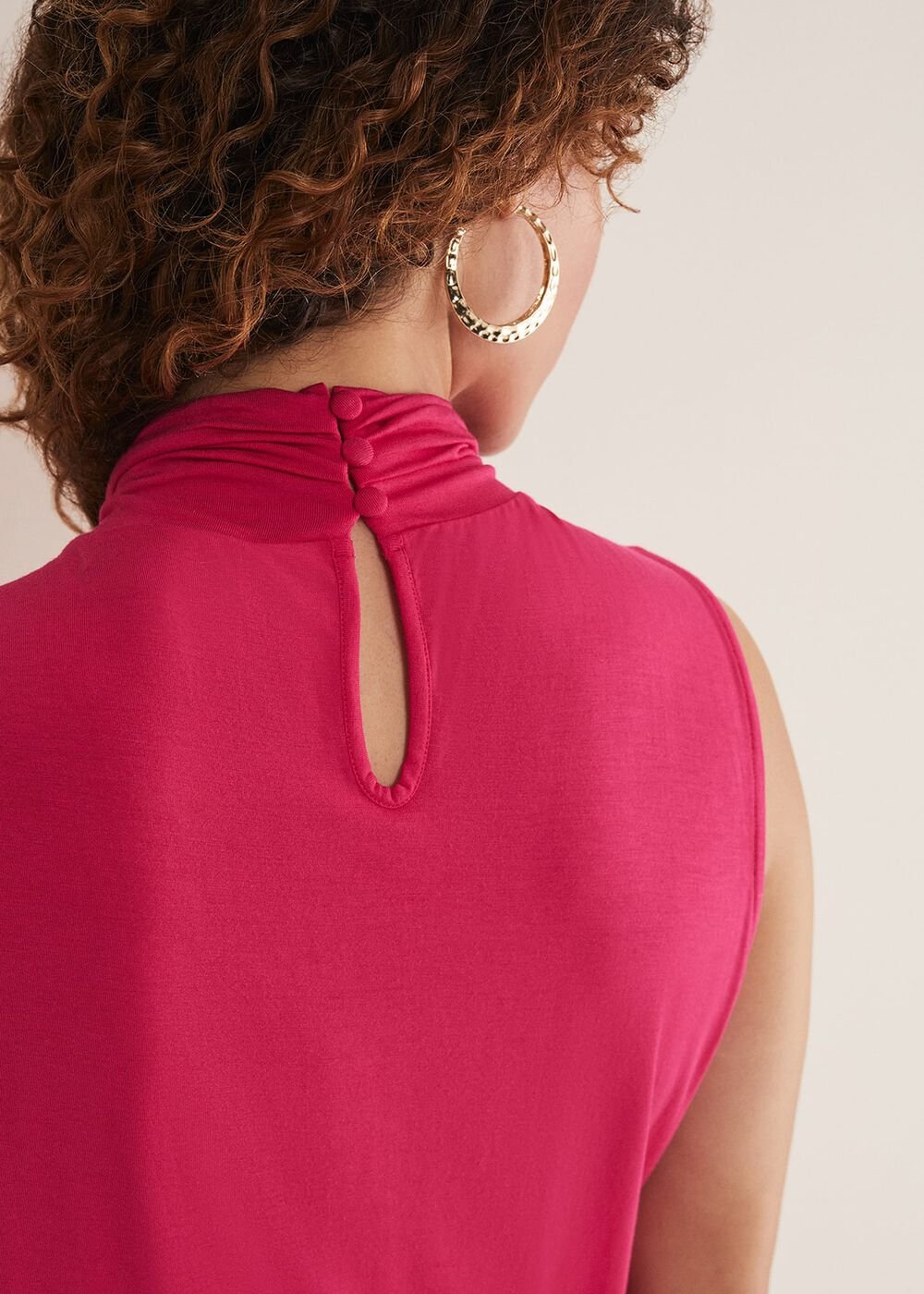 Reign Jersey Top - Hot Pink