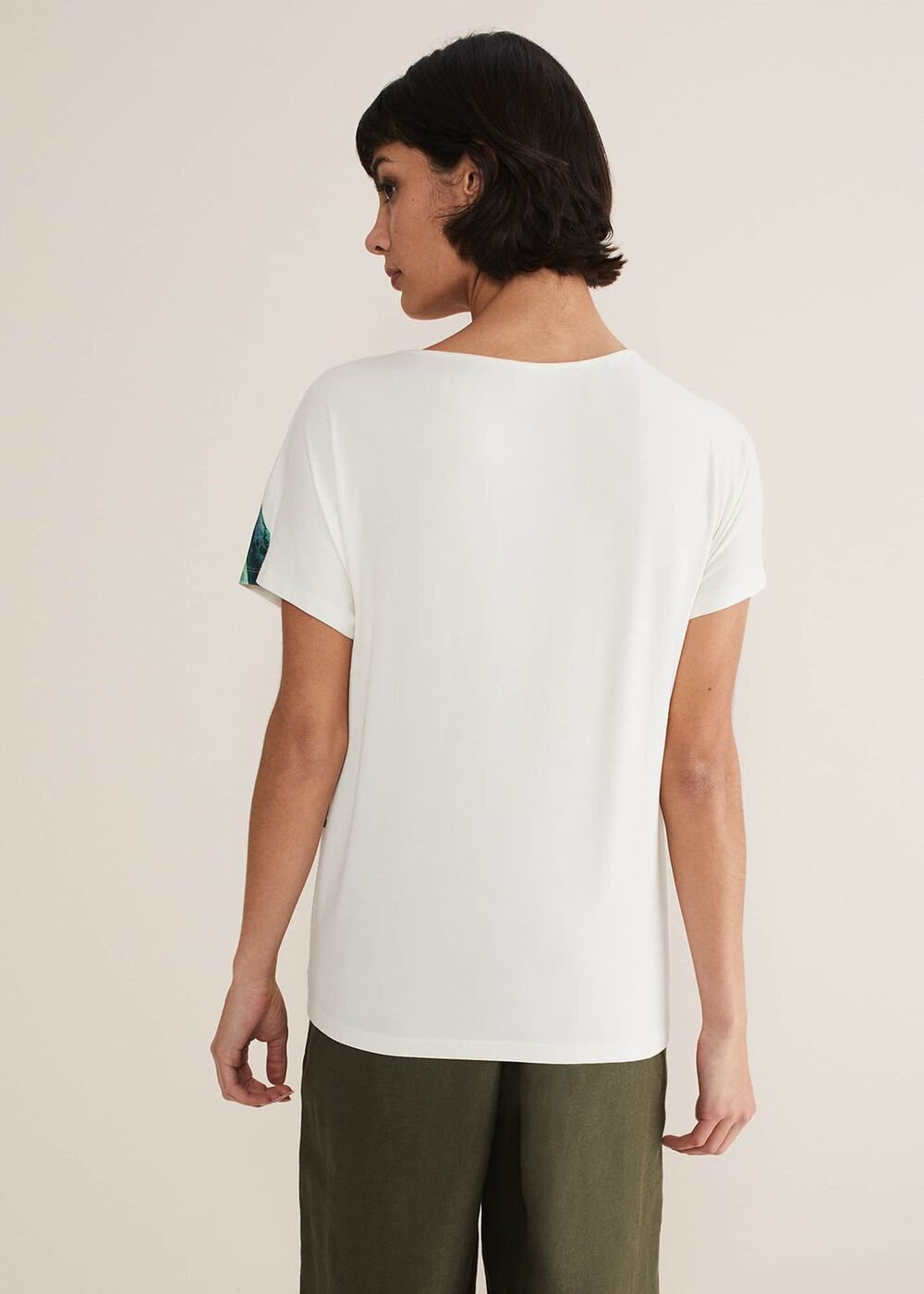 Fiorella Tie Front Top - Ivory