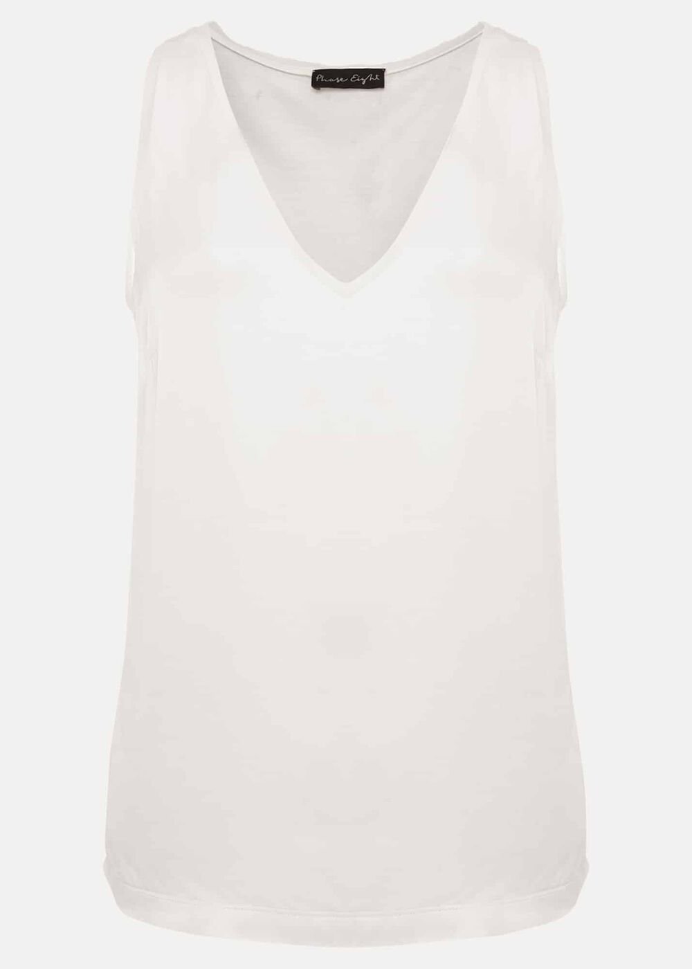 Bellamy Satin Sleeveless Top - Oyster