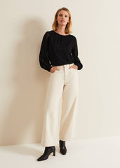 Azarliah Snake Burnout Top - Black