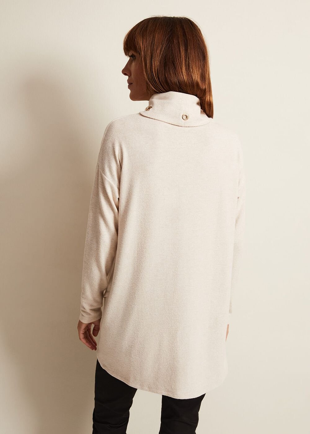 Gwen Eyelet Snuggle Top - Oatmeal