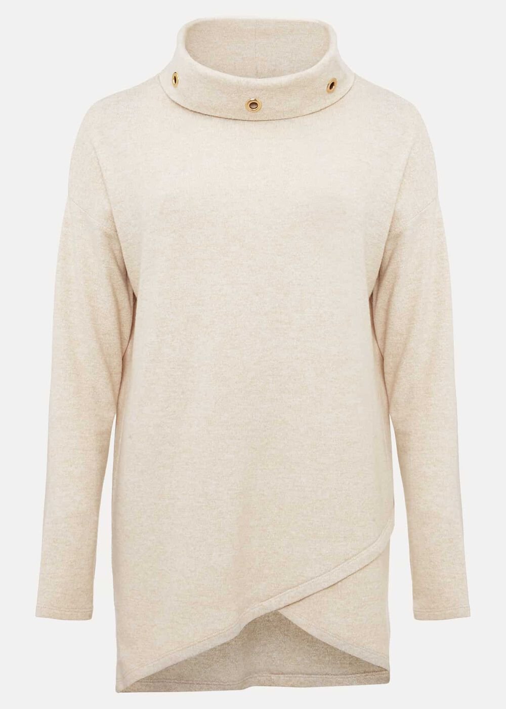 Gwen Eyelet Snuggle Top - Oatmeal