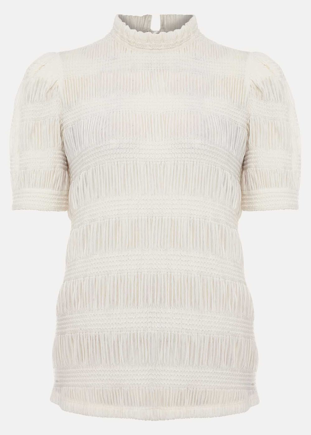 Samiha Textured Top - Ivory