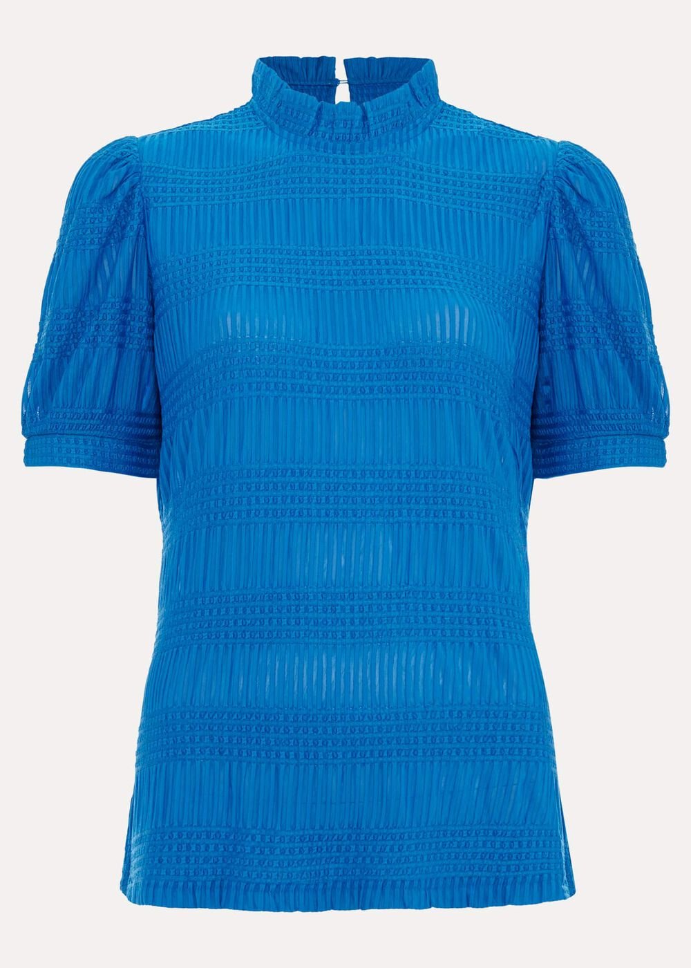 Samiha Textured Top - Blue