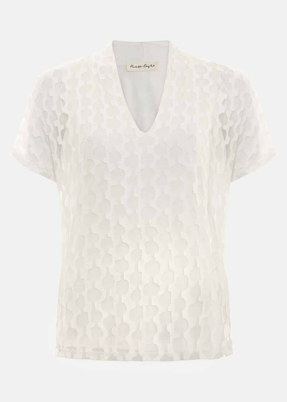 Lara Burnout Top - Ivory