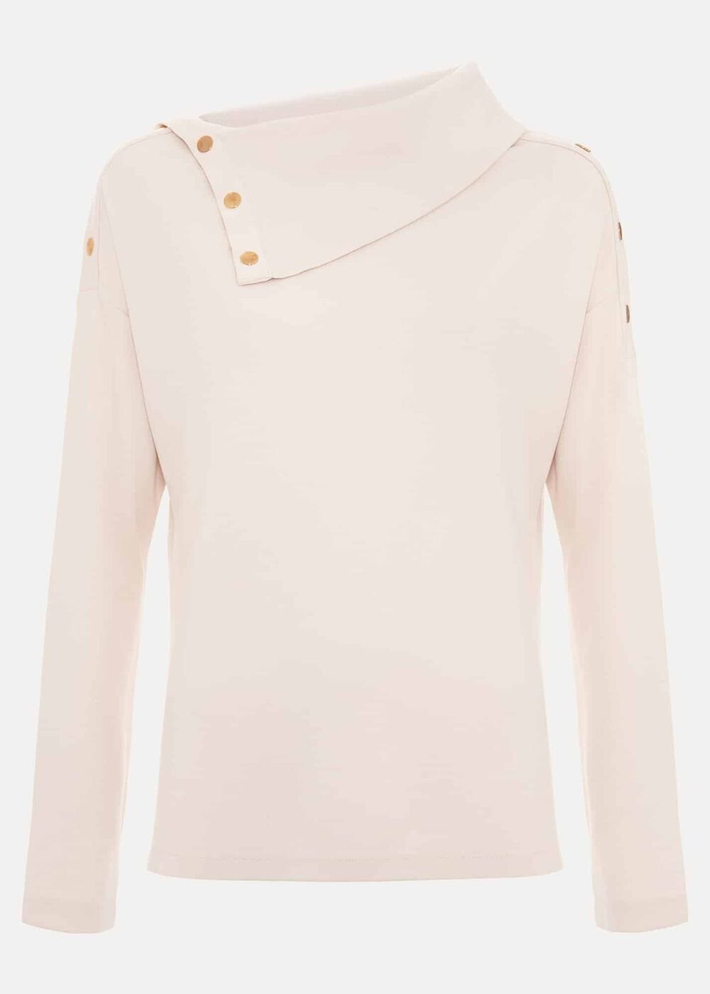 Brienna Button Detail Top - Cream