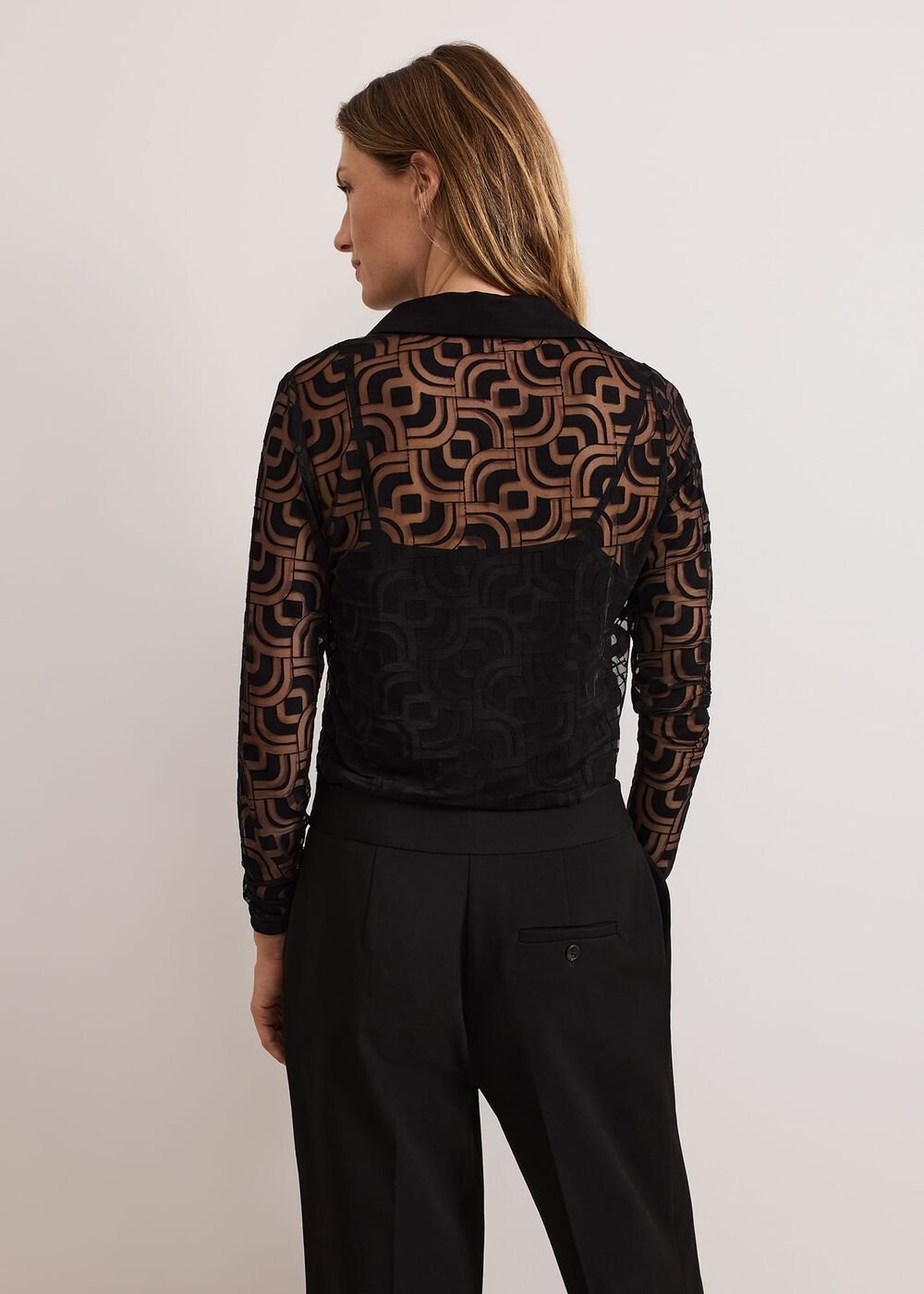 Vida Geo Burnout Top - Black