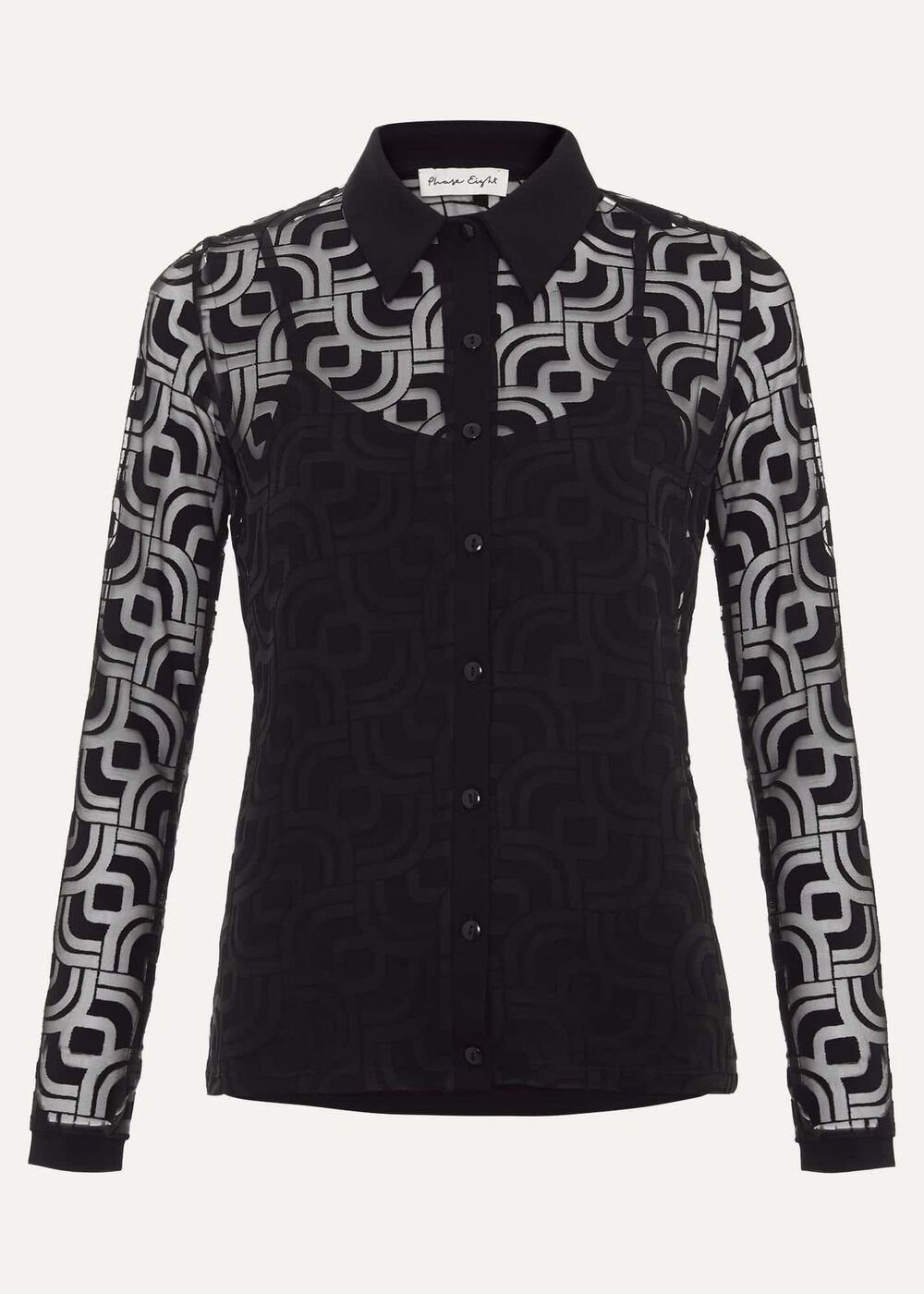 Vida Geo Burnout Top - Black