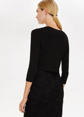 Salma Lightweight Knitted Jacket - Black