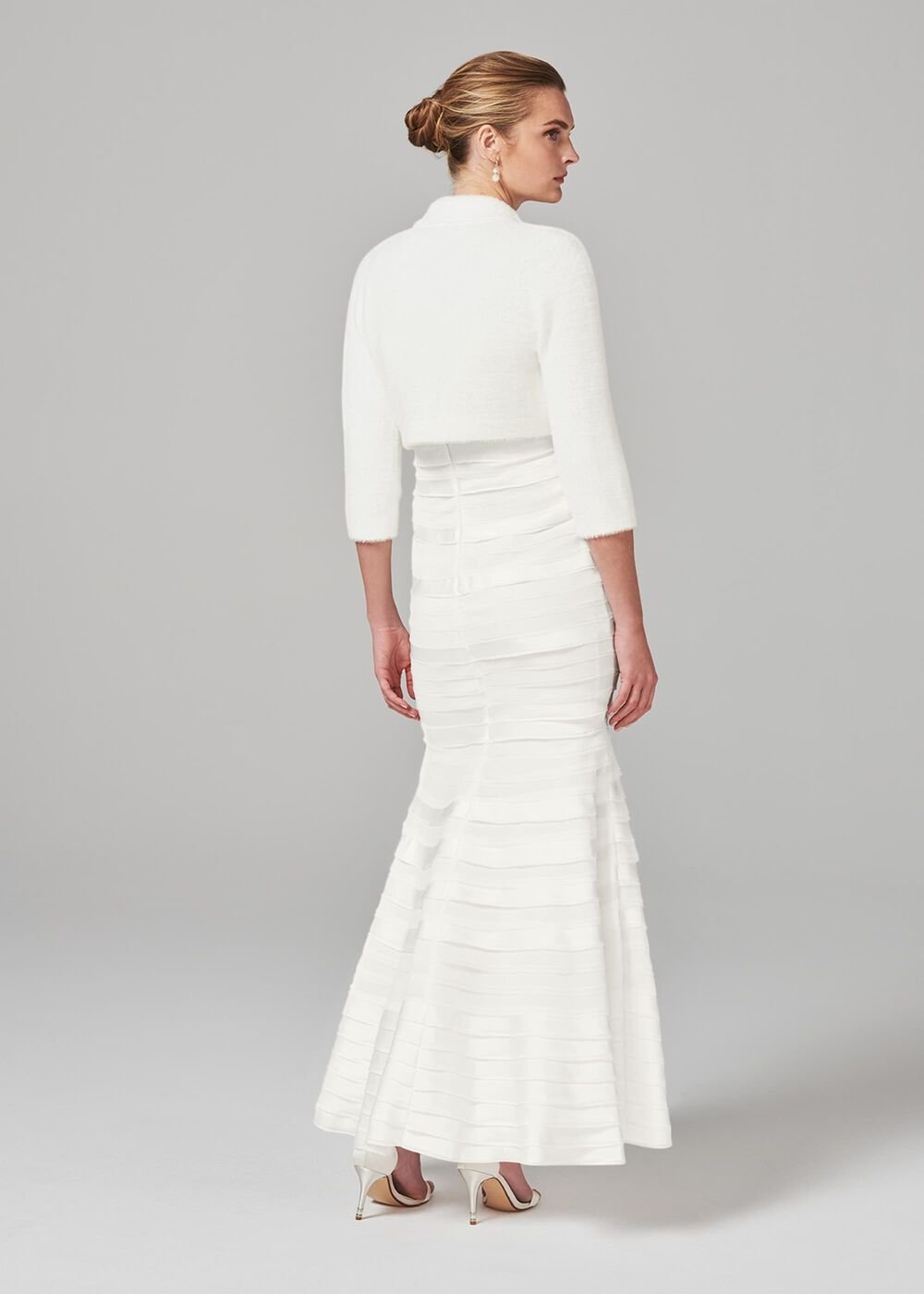 Fay Fluffy Bolero - Ivory