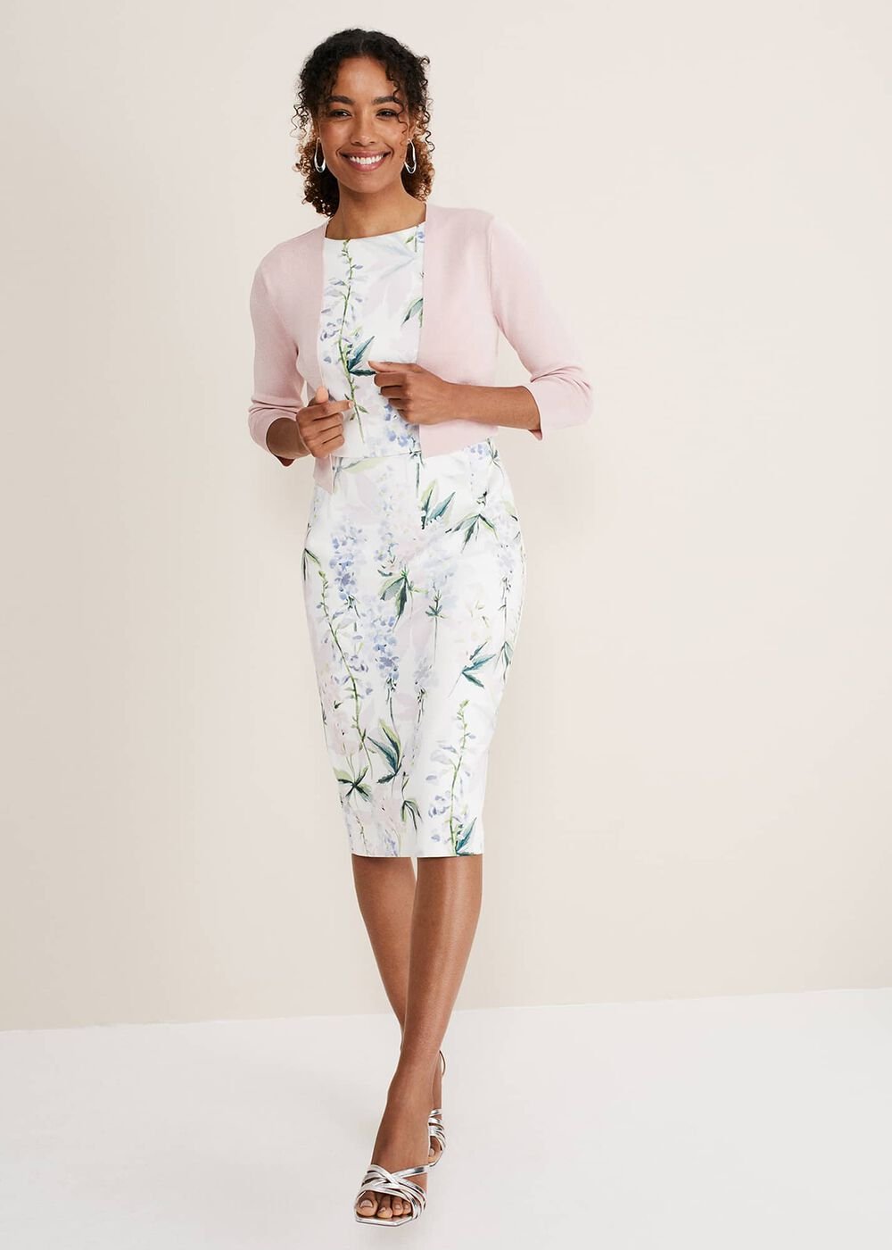 Salma Lightweight Knitted Jacket - Antique Rose