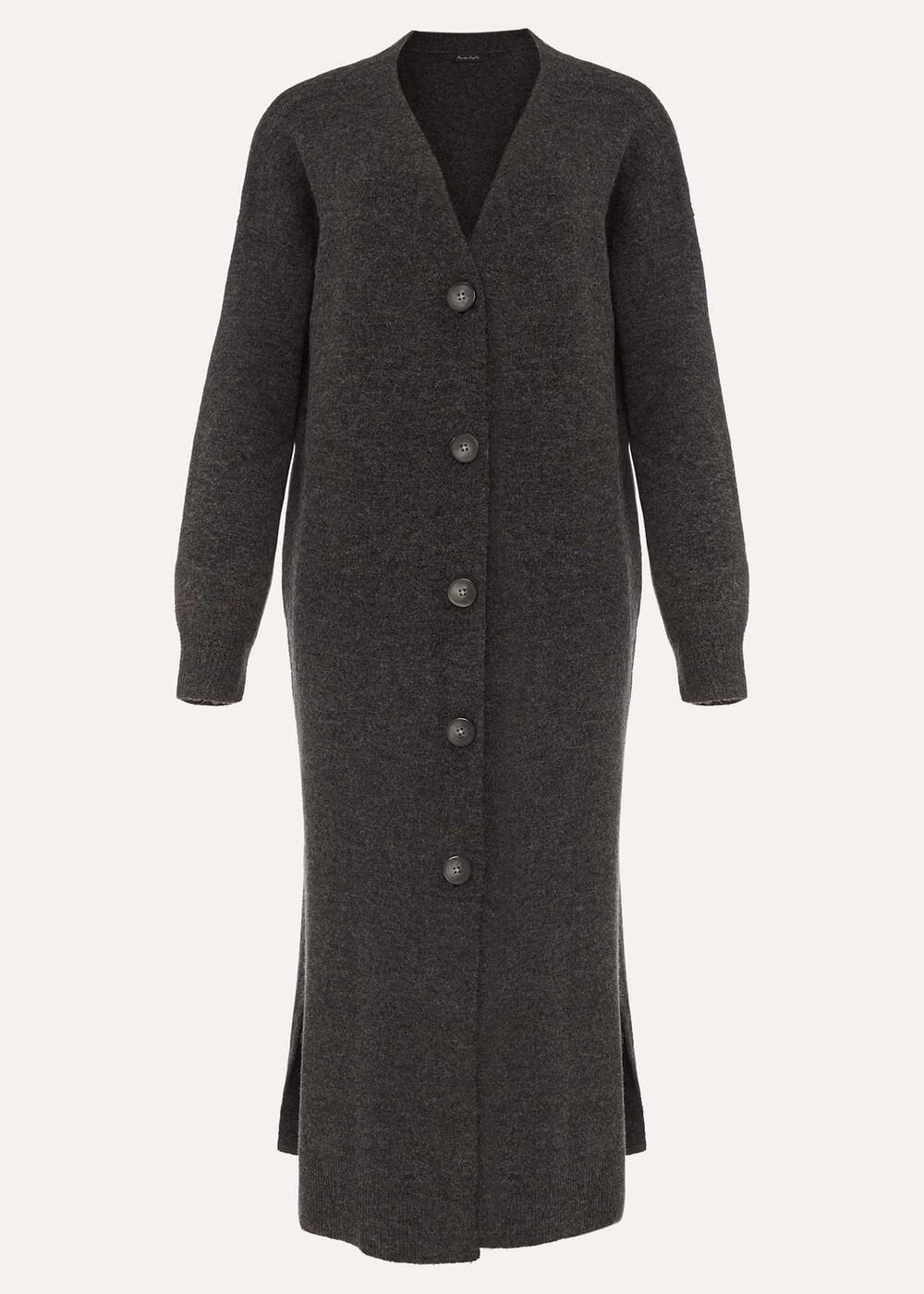 Sybille Maxi Cardigan - Charcoal