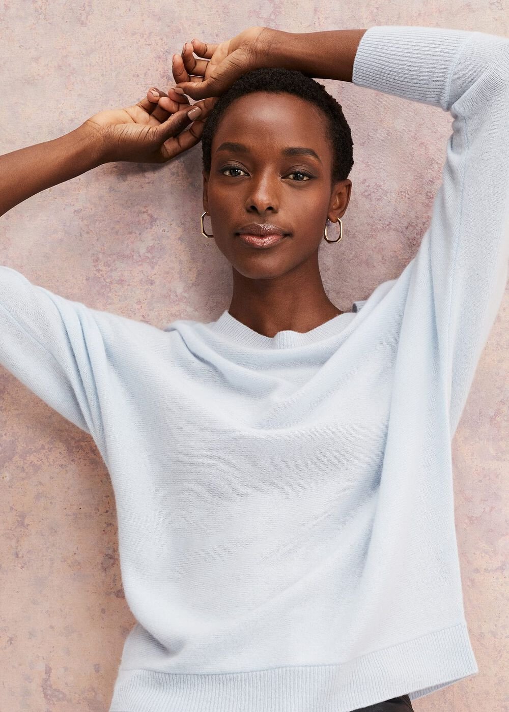 Beatrice Cashmere Jumper - Soft Blue