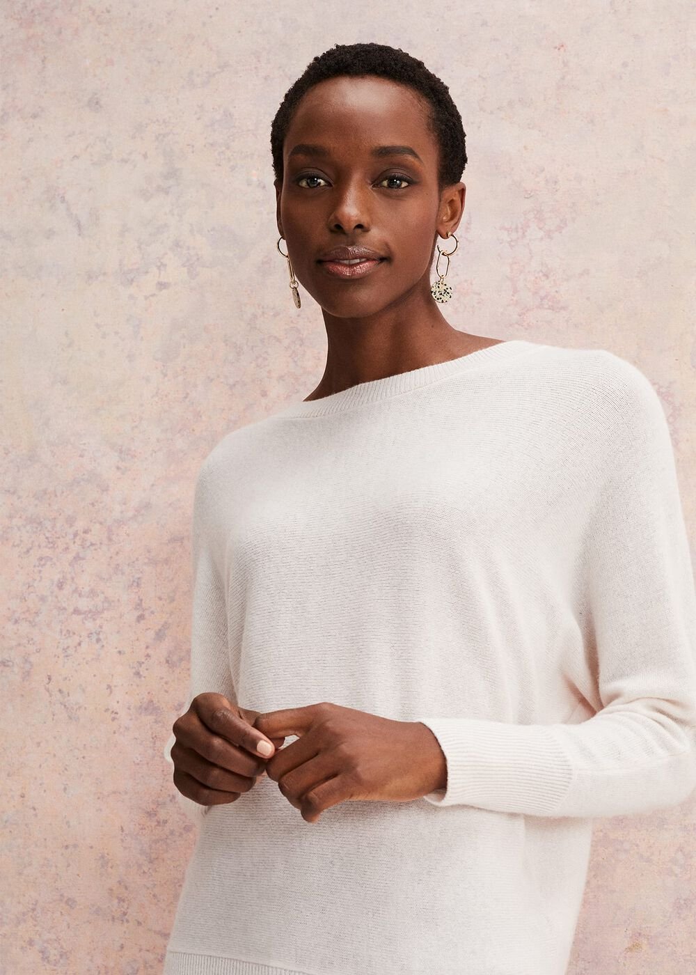 Beatrice Cashmere Jumper - Pale Pink