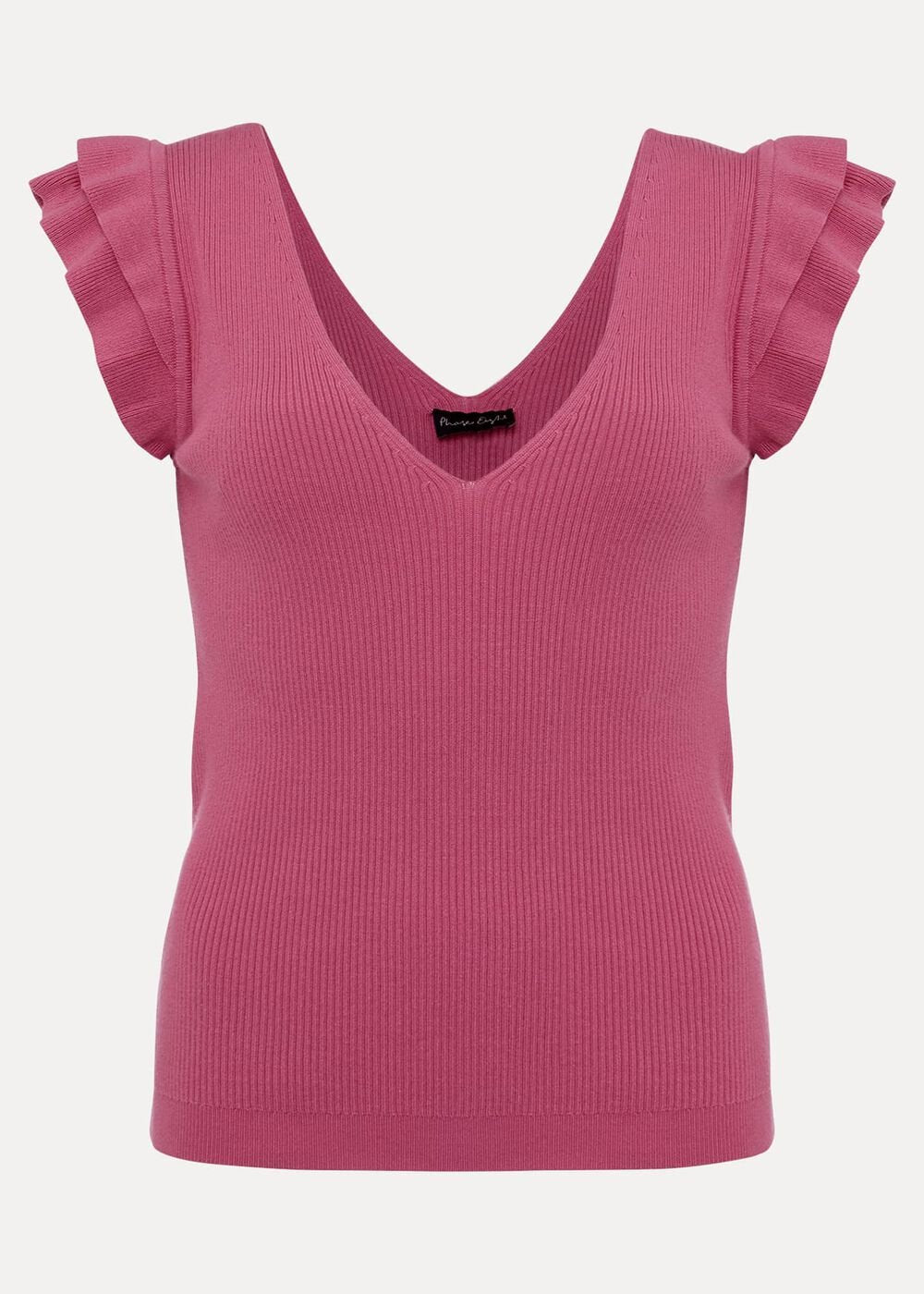 Flory Frill Sleeve Vest - Pink