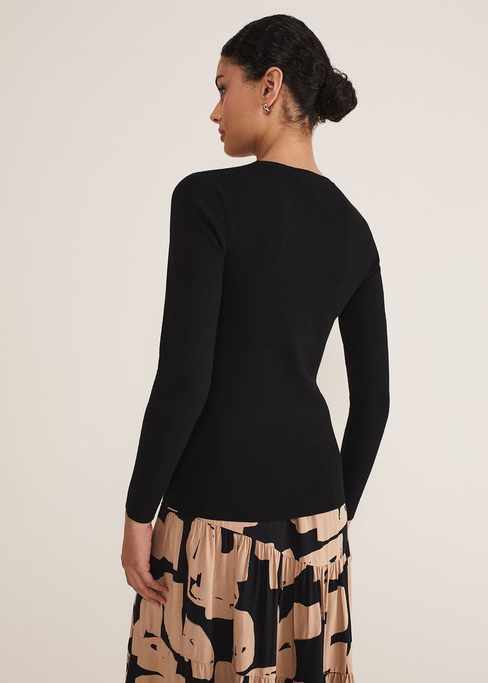 Molla Crew Neck Jumper - Black