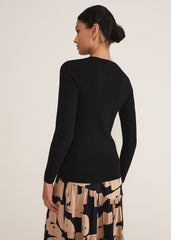 Molla Crew Neck Jumper - Black