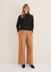 Indigo Button Cuff Easy Knit - Charcoal