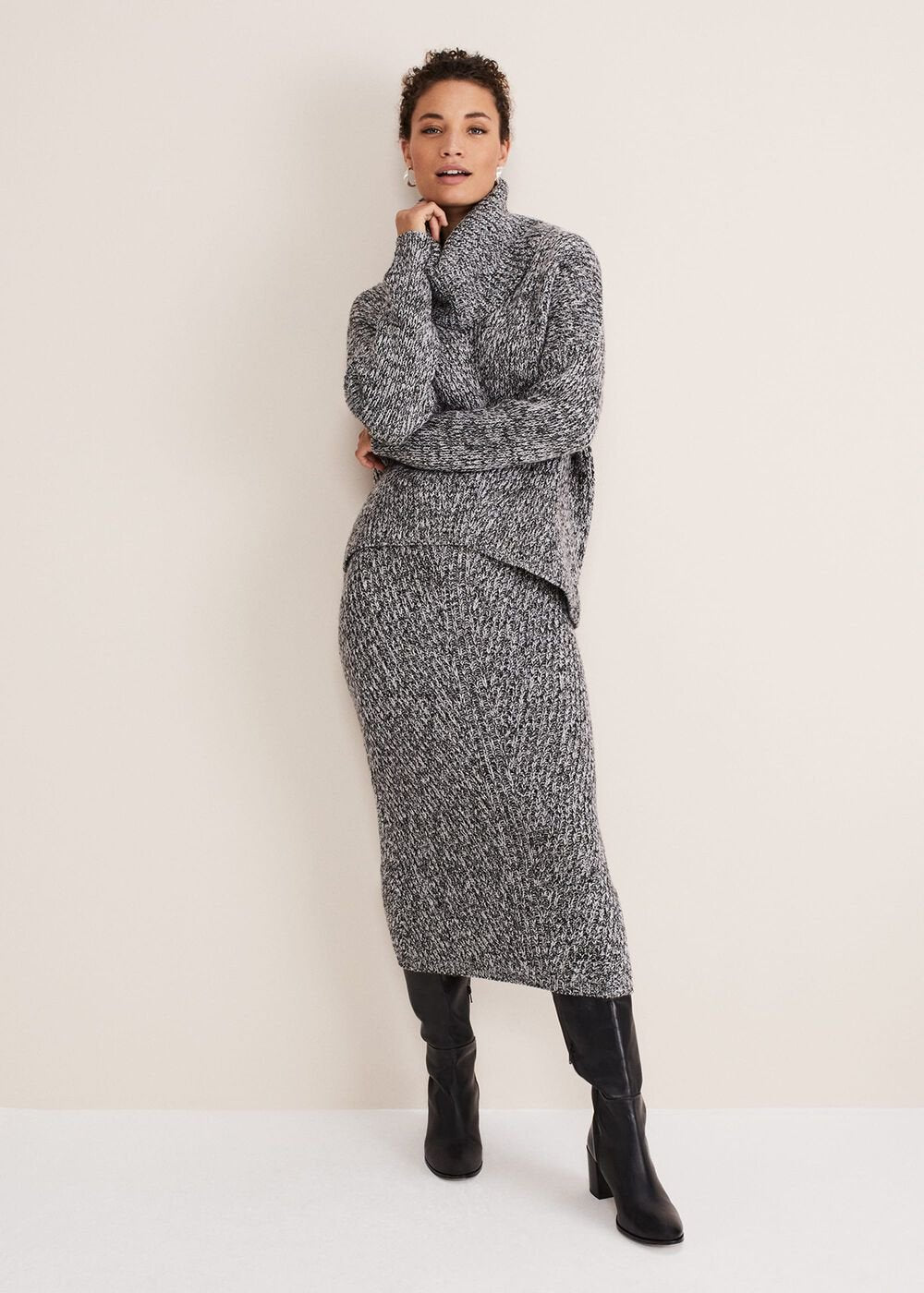 Marina Flecked Chunky Coord Knit - Multi-Coloured