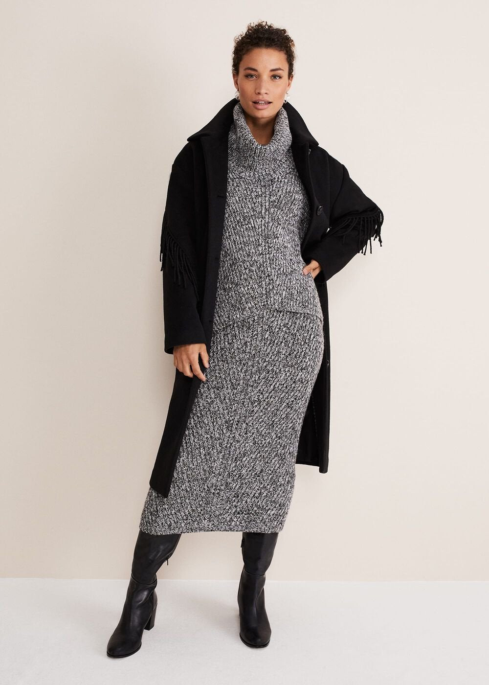 Marina Flecked Chunky Coord Knit - Multi-Coloured