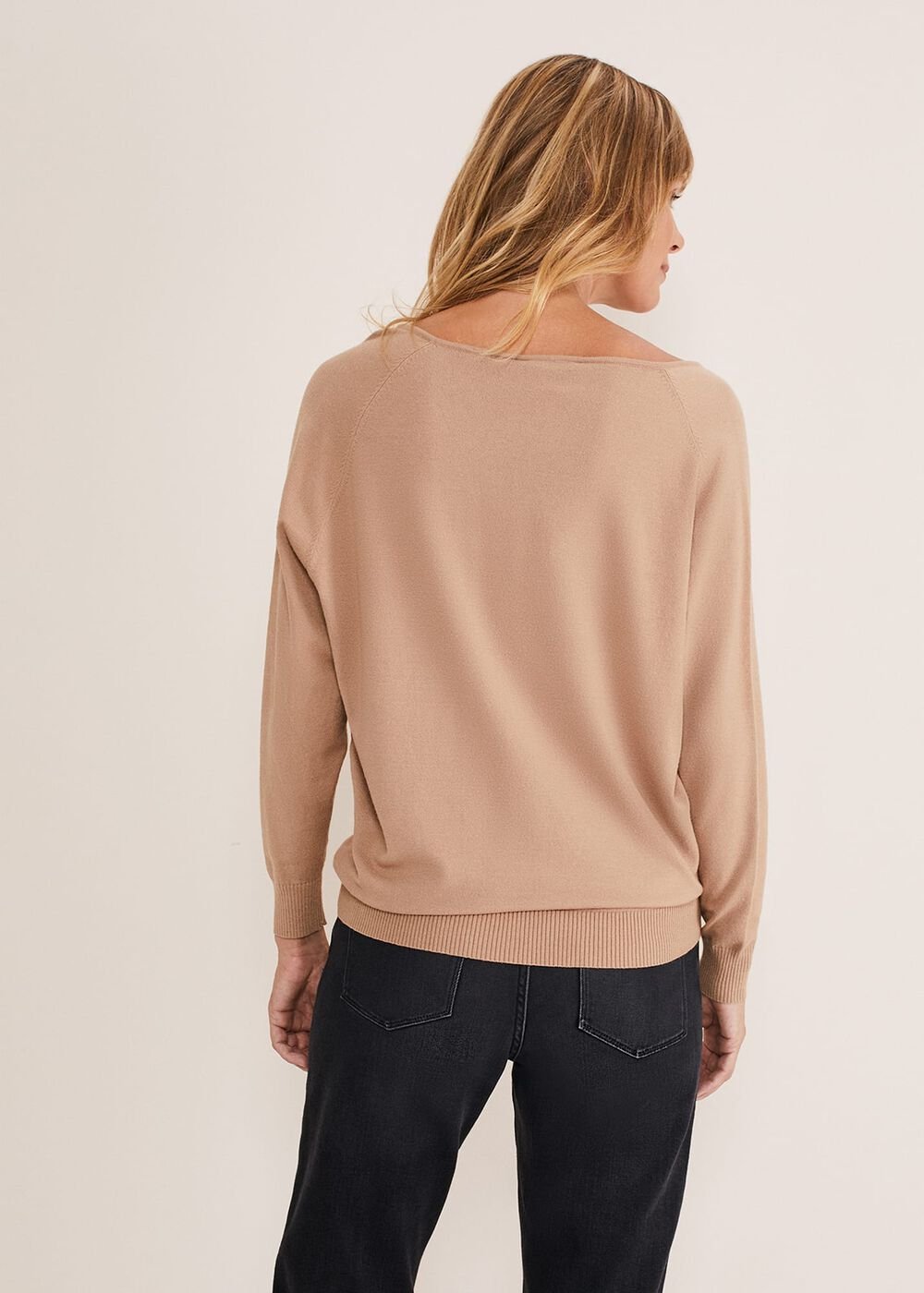 Senita Fine Knit Jumper - Camel
