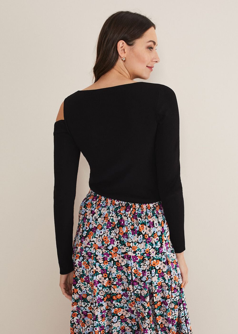 Wren Cut Out Knit - Black