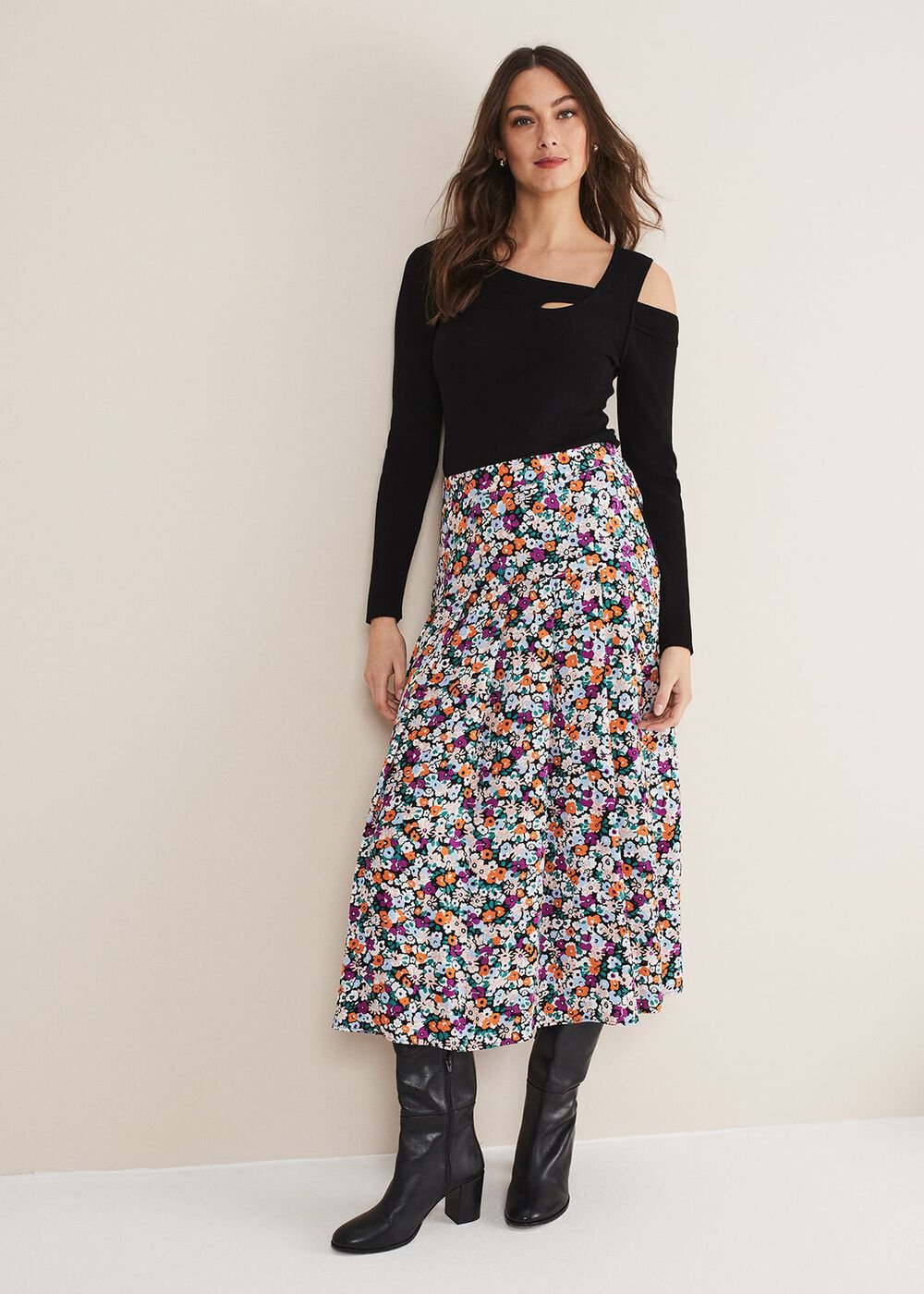 Wren Cut Out Knit - Black