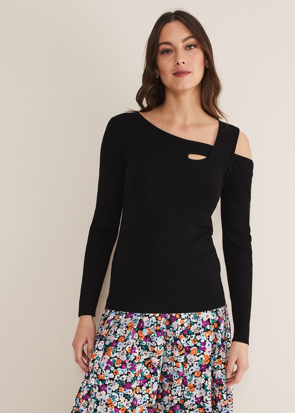 Wren Cut Out Knit - Black