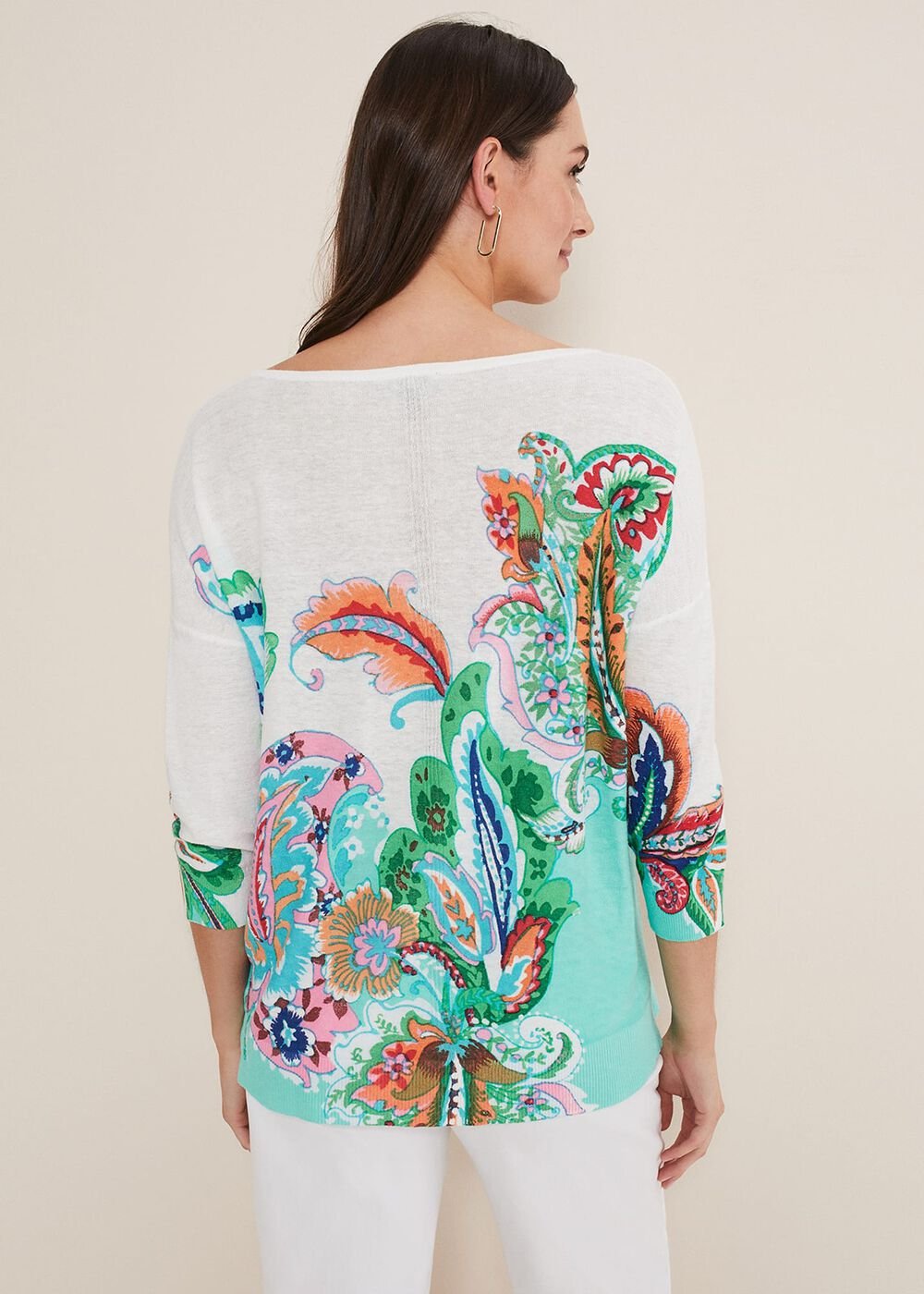 Azalia Paisley Print Knit - Multi-Coloured