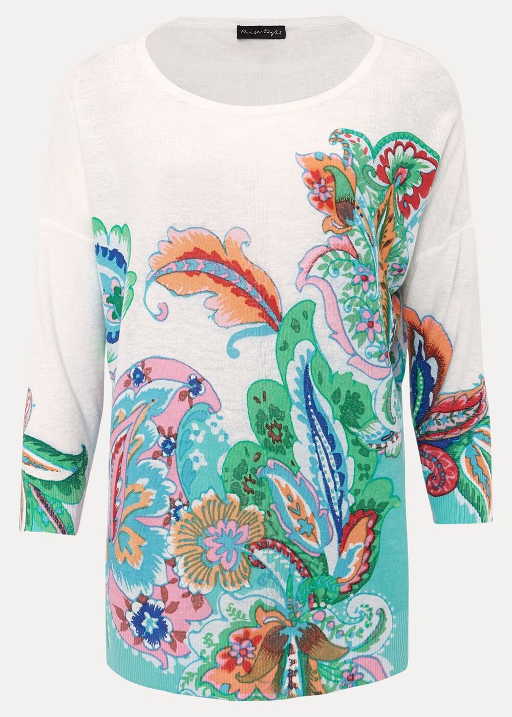Azalia Paisley Print Knit - Multi-Coloured