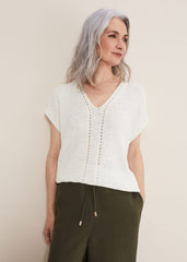 Alana Textured Knit - White