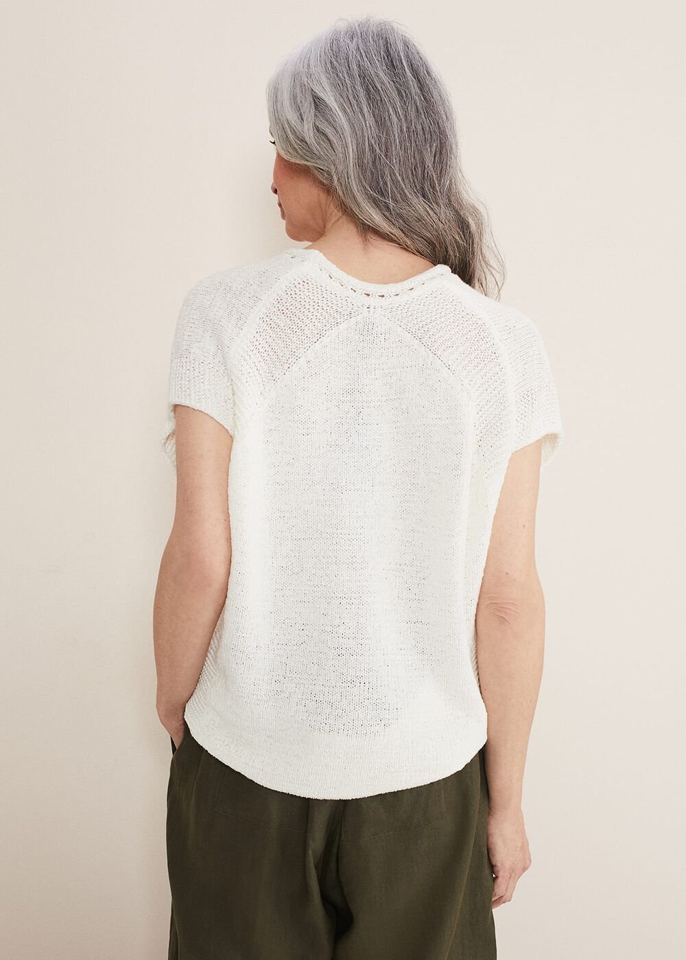 Alana Textured Knit - White