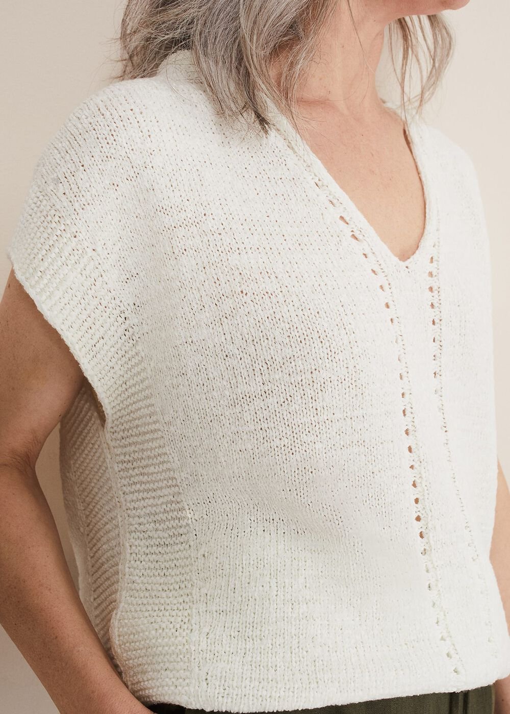 Alana Textured Knit - White