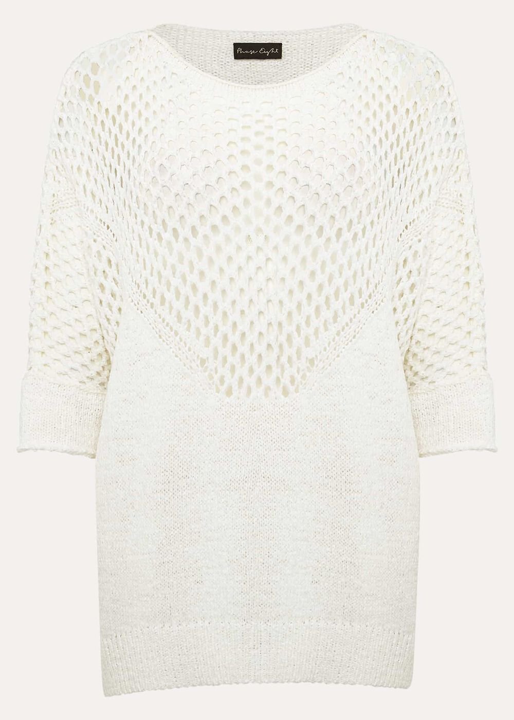 Sophie Honeycomb Tape Knit - Ivory