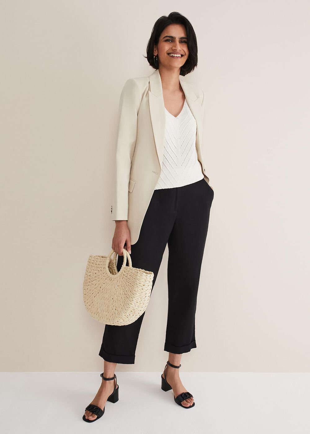 Freya Knitted Vest - White