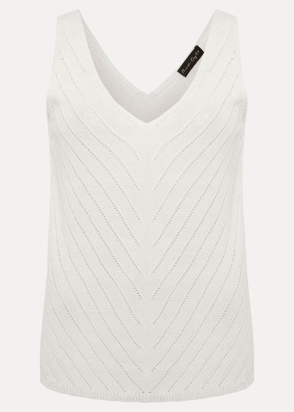 Freya Knitted Vest - White